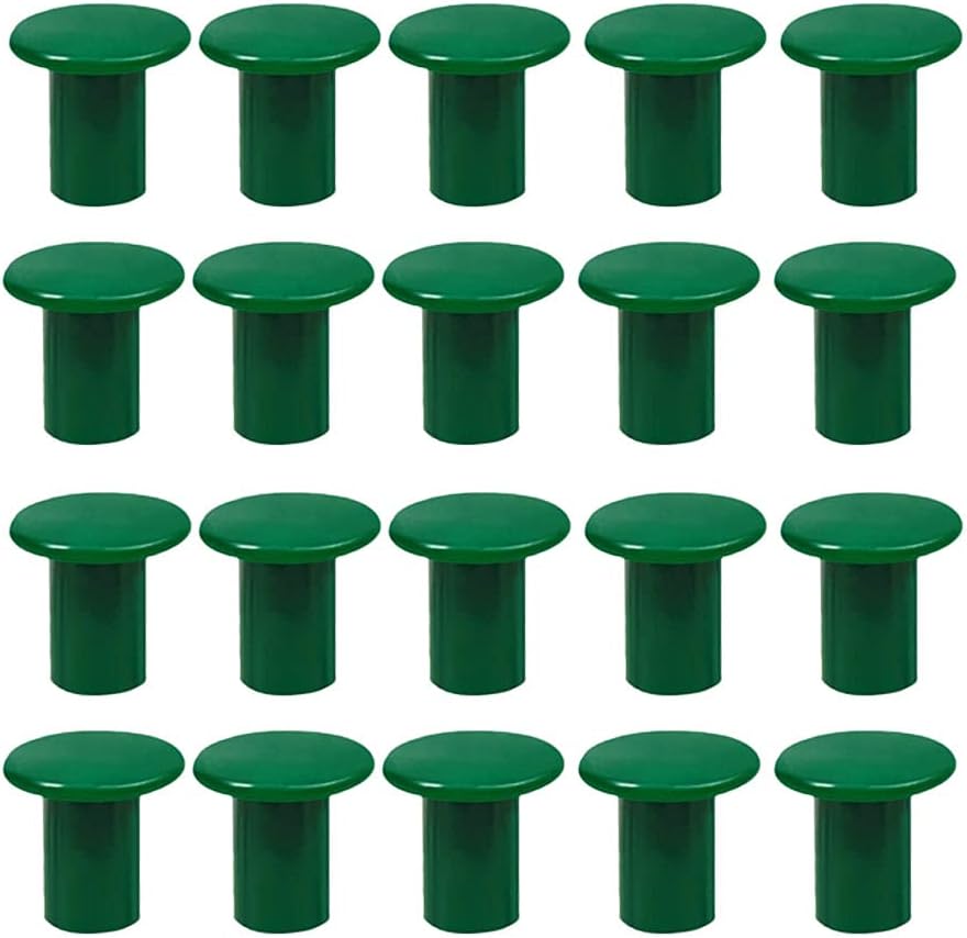 Holibanna Cane Topper Protectors 3.00X3.00X3.00Cm Garden Cane Caps for Bamboo Poles Plastic Protective Covers Lightweight Durable for Outdoor Plant Stakes