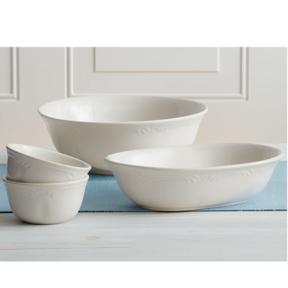 Pfaltzgraff Filigree Oval Serving Platter, 14-Inch