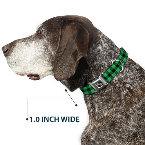 Collier de Chien Buckle Down Buffalo Plaid avec boucle os ajustable et robuste - 7