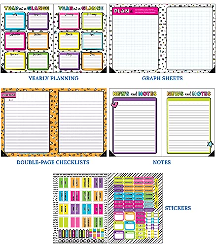 Carson Dellosa Kind Vibes Teacher Planner--Undated Weekly/Monthly Lesson Plan Book and Record Organizer for Classroom or Homeschool (8 inches x 11 inches) - Image 7