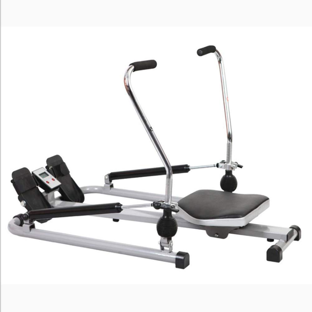 Vogatori per Uso Domestico, 360 ° Canottaggio Mute Rower Multifunzione con Display LCD, Resistenza Regolabile ed Estensioni Complete del Braccio, capacità di Peso di 120 kg