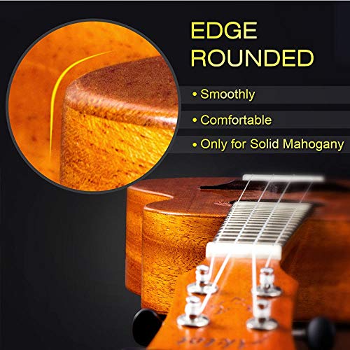 Kit de démarrage pour ukulélé ténor en acajou massif – Ukulélé de concert soprano – Guitare hawaïenne – 23 pouces – 12… - Les Beatles, Paul McCartney, John Lennon, RIngo Starr, George Harrison Kit de démarrage pour ukulélé ténor en acajou massif - Ukulélé de concert soprano - Guitare hawaïenne - 23 pouces - 12… – Image 4