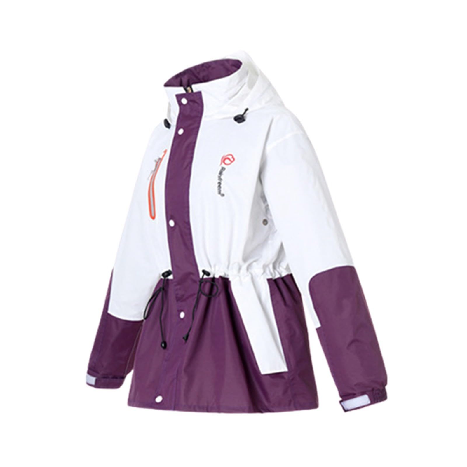 Generisch Poncho de pluie de vélo pour homme et femme - Ensemble de vêtements de pluie réfléchissants avec veste double couche et pantalon séparé pour les fortes pluies - Combinaison de pluie pour