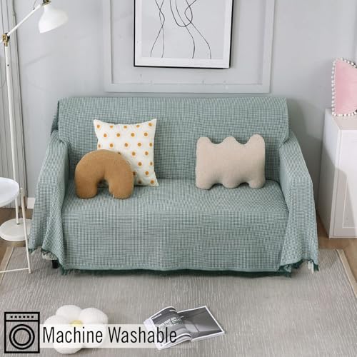 Image of HOKIPO Thick and Soft Sofa Throw Cover 2 Seater, 180 (D) x 230 (L) cm (NEW-AR-4639-N2)