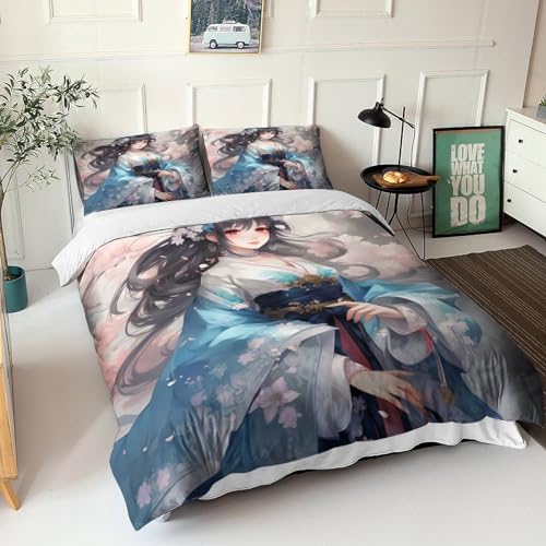 Housse de couette dessin animé en microfibre hypoallergénique et douce