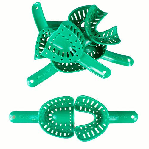 Dental Impression Trays Perforated Stainless Steel Metal 10 Pcs All Sizes Autoclavable. Ships from USA.