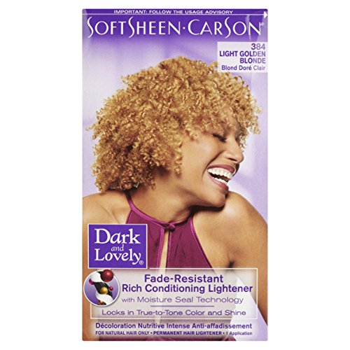 softsheen-carson Dark and lovely Permanent Hair color number 384, luce biondo dorato
