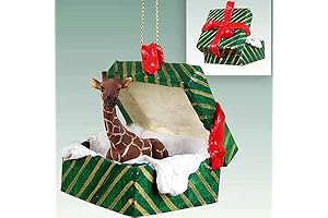 Giraffe Gift Box Christmas Ornament - DELIGHTFUL!