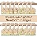 8PCS Classic Winnie Baby Closet Dividers for Newborn, the Pooh Baby Nursery Decor Wooden Hanger, Winnie Clothes Dividers for Closet, Double-Sided Printing