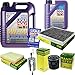 Produktbild QR-PARTS 69352977 Filter Set Inspektionspaket 6 Liter Motoröl Leichtlauf High Tech 5W-40 MANN-FILTER Innenraumfilter Kraftstofffilter Luftfilter Ölfilter