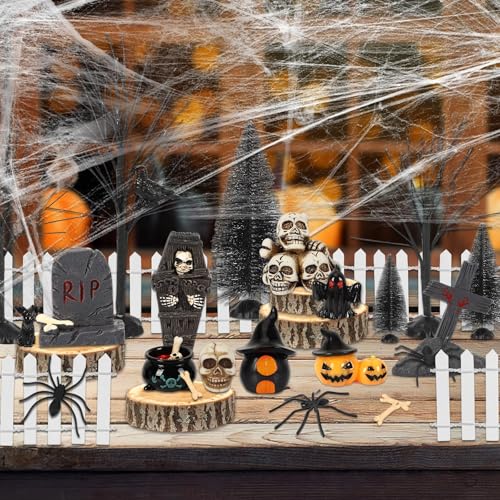 Mountclim 6905 30 Pcs Halloween Village Set thumb #3