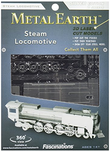 Preisvergleich Produktbild Fascinations Metal Earth MMS033 - 502608 Steam Locomotive, Konstruktionsspielzeug, 2 Metallplatinen, ab 14 Jahren
