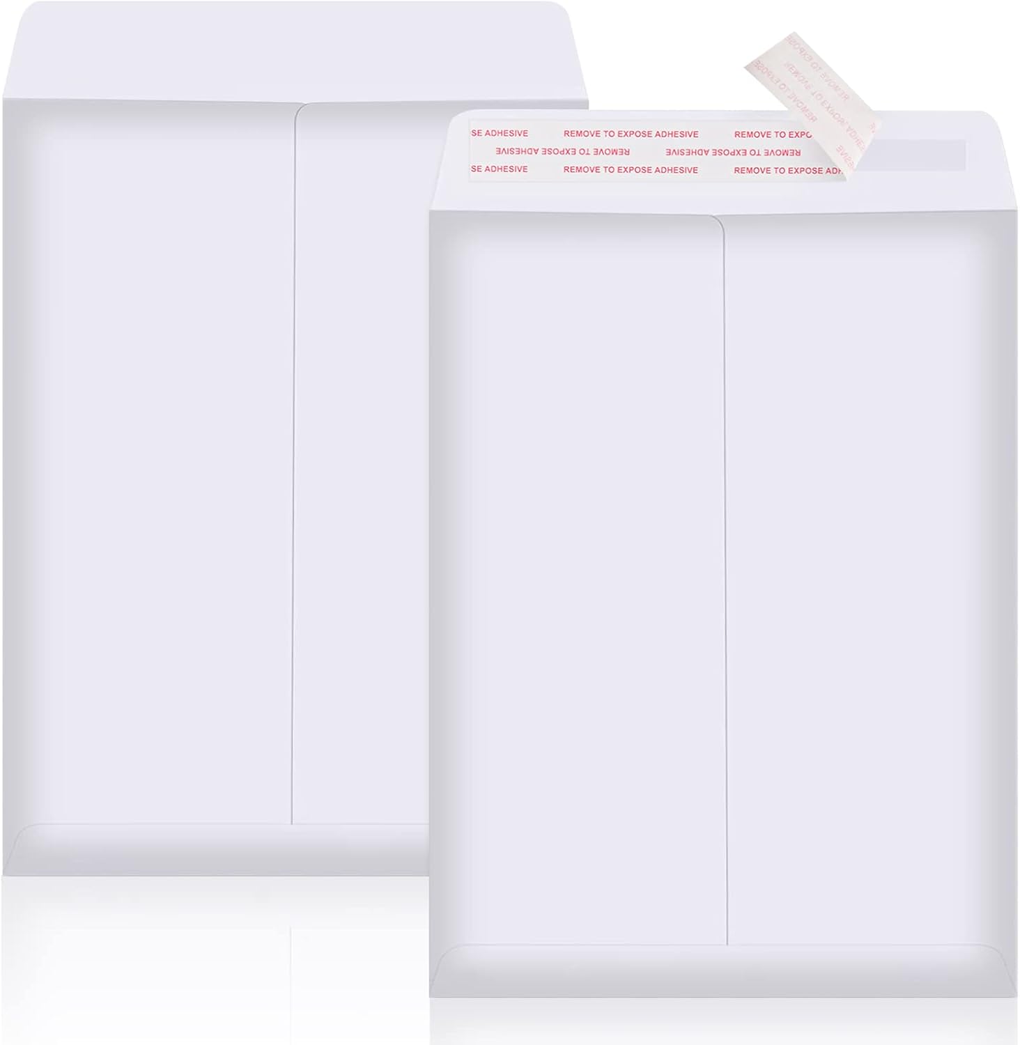 B0BCHQM26Q ACSTEP 100Pack White 9x12 Envelopes Self Seal