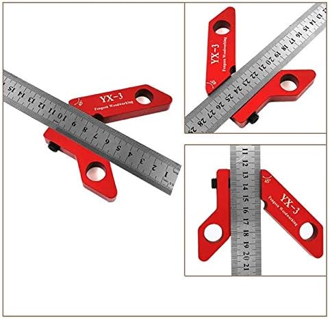 YX-3 Woodworking Magnetic Center Scriber Finder 45 90 Degrees Angle Line Caliber Ruler Metric and Inch Wood Measuring Scribe Tool