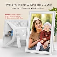 64GB FRAMEO 15,6 Zoll Digitaler Bilderrahmen - 1920 * 1080P FHD IPS Touchscreen Digitale Bilderrahmen, Auto Rotation Elektronischer Fotorahmen, Teilen Sie Fotos/Videos Sofort – Ansicht 6