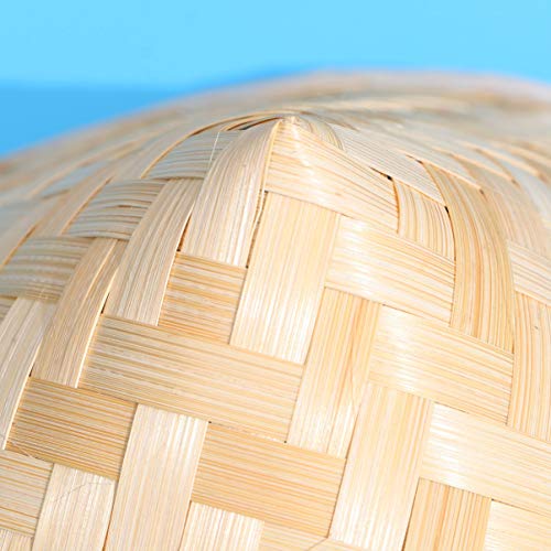 VORCOOL 23. 5X14. 5Cm Oriental De Bambu Chapéu de Palha Cone Jardim Pesca Chapéu Adulto Chapéu de Ar