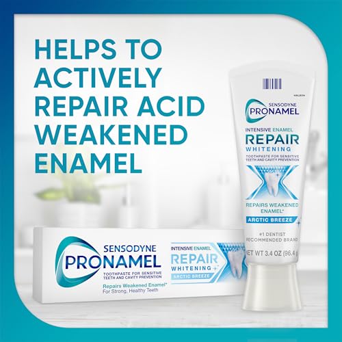 Image of Sensodyne Pronamel Intensive Enamel Repair Toothpaste for Sensitive Teeth and Cavity Protection, Whitening Toothpaste to Strengthen Enamel, Arctic Breeze - 3.4 Ounces x 4