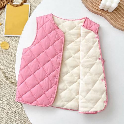 RKSTN Kids Fleece Lined Sleeveless Coats Cute Fall Vest Coat - image 3
