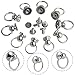 YORANYO 90 Sets Round Head Button Stud for Leather Assorted Sizes Button Stud with Pull Ring Rivets Studs and Spikes Rivets for Repair and Decorate Phone Case Shoes Belts Bags Dog Collar Clothing