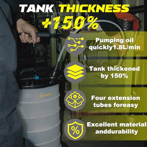 Nihao 65L Pneumatic/Manual Fluid Extractor Pump For