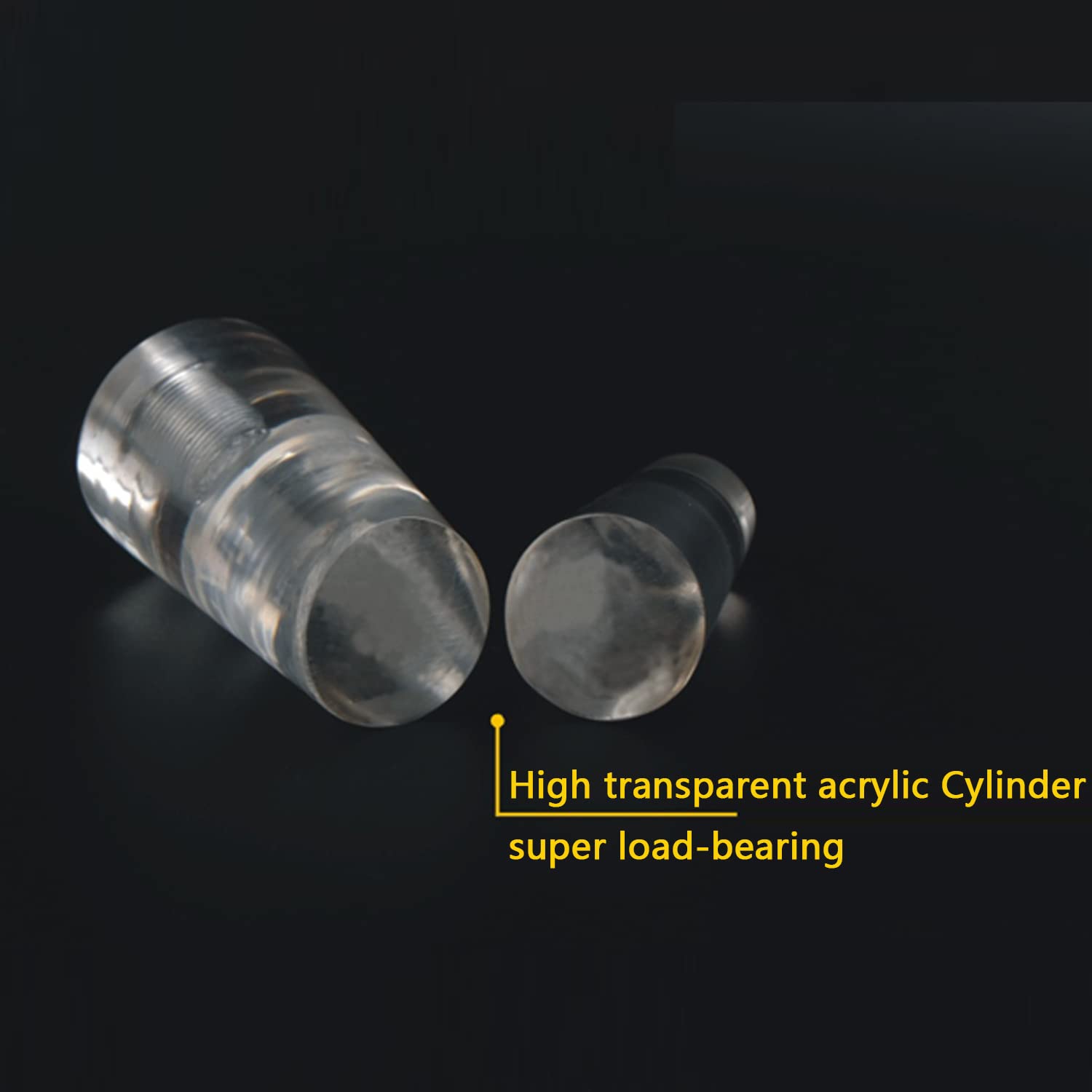 Piedini Per Mobili In Acrilico Trasparente - Set 4 Gambe Regolabili Fino 500kg - Foto 3