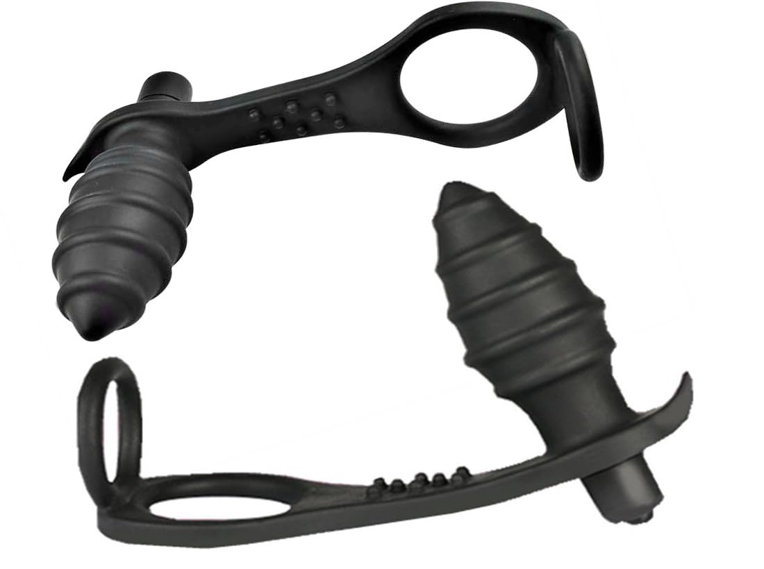 Vibrador de próstata para hombres, vibrador anal con anillo para el pene, estimulación de próstata, consolador, juguete sexual con 10 modos de vibración