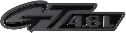 Emblema lateral de guardabarros en dos tonos brillante y negro mate para Ford Mustang GT 4.6L 1996-1998