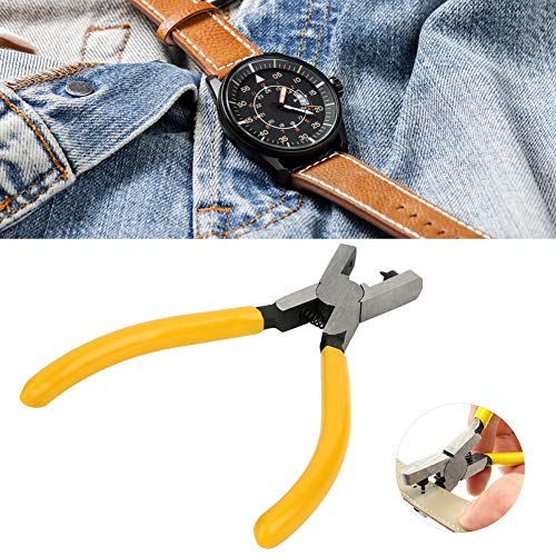 Alicate de perfuração, ferramentas de reparo de mão de ilhó Amarela Buraco de alicate de punção, cou