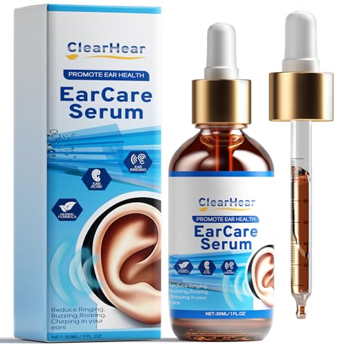Tinnitus Relief for Ringing Ears Ear Ringing Relief Drops to Reduce Ear Noise & Improve Hearing Natural Herbal Blend and Tinnitus Drops Support Healthy Hearing Light Blue 30ML