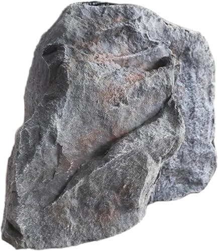 LiuDeQian 景観用岩石 水槽岩 人工的な大きい擬似石 庭用岩石カバー 環境を美化す るのに使用される模造石 アクアリウム オブジェ リアルな自然質感 中空でない PU フォーム人工景観用ボルダー 室内装飾で 造園 庭の装飾と庭園用 (A( 47*4