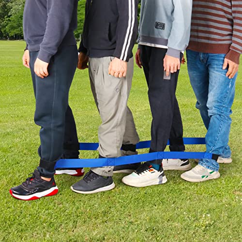 4 Legged Race Bands, 4 Legged Race Tie Rope Colorful Durable Firm Elastic for Kids Adults Relay Race Carnival Field Day Backyard Birthday Team Party Leg Bands Outdoor Game Outdoor Fun