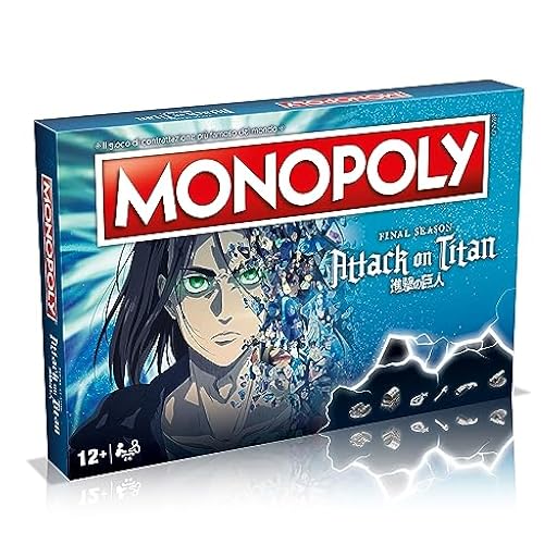 Winning Moves Monopoly Attack on Titan - Juego de mesa para 2 a 6 personas, a partir de 12 años | Ya disponible en tu tienda friki favorita! En mundofriki.es!