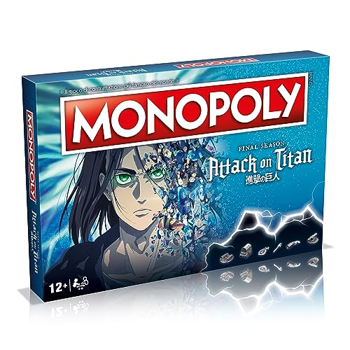 Winning Moves Monopoly Attack on Titan - Juego de mesa para 2 a 6 personas, a partir de 12 años