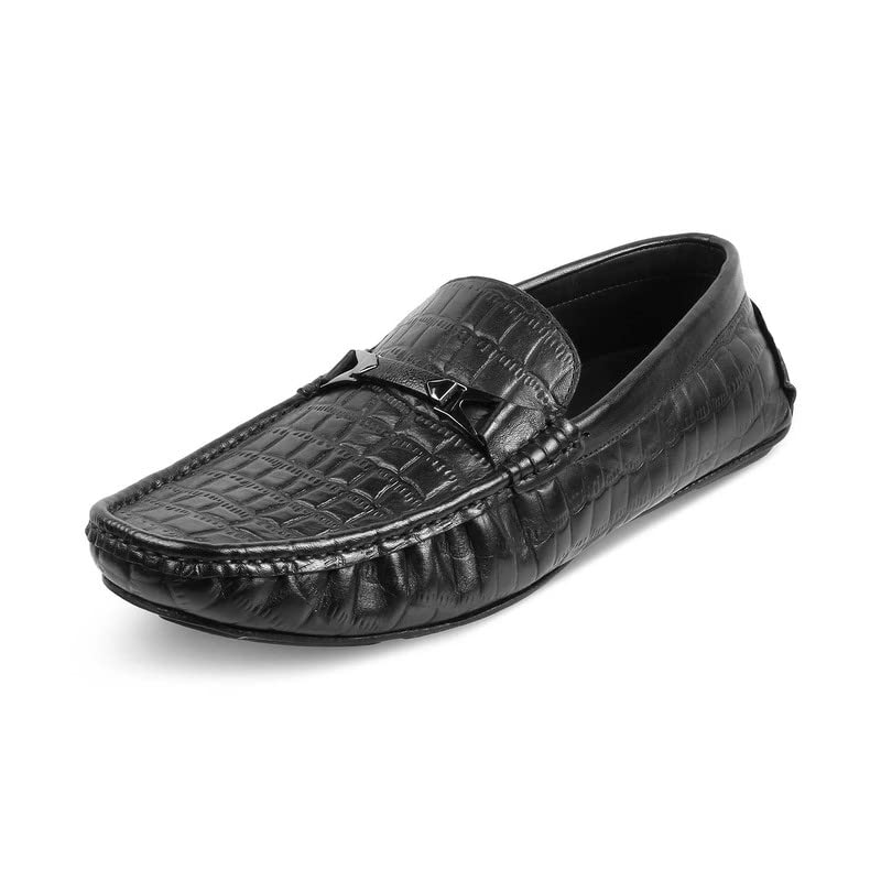 HUMMR Men's Leather Loafers Shoe-image-19
