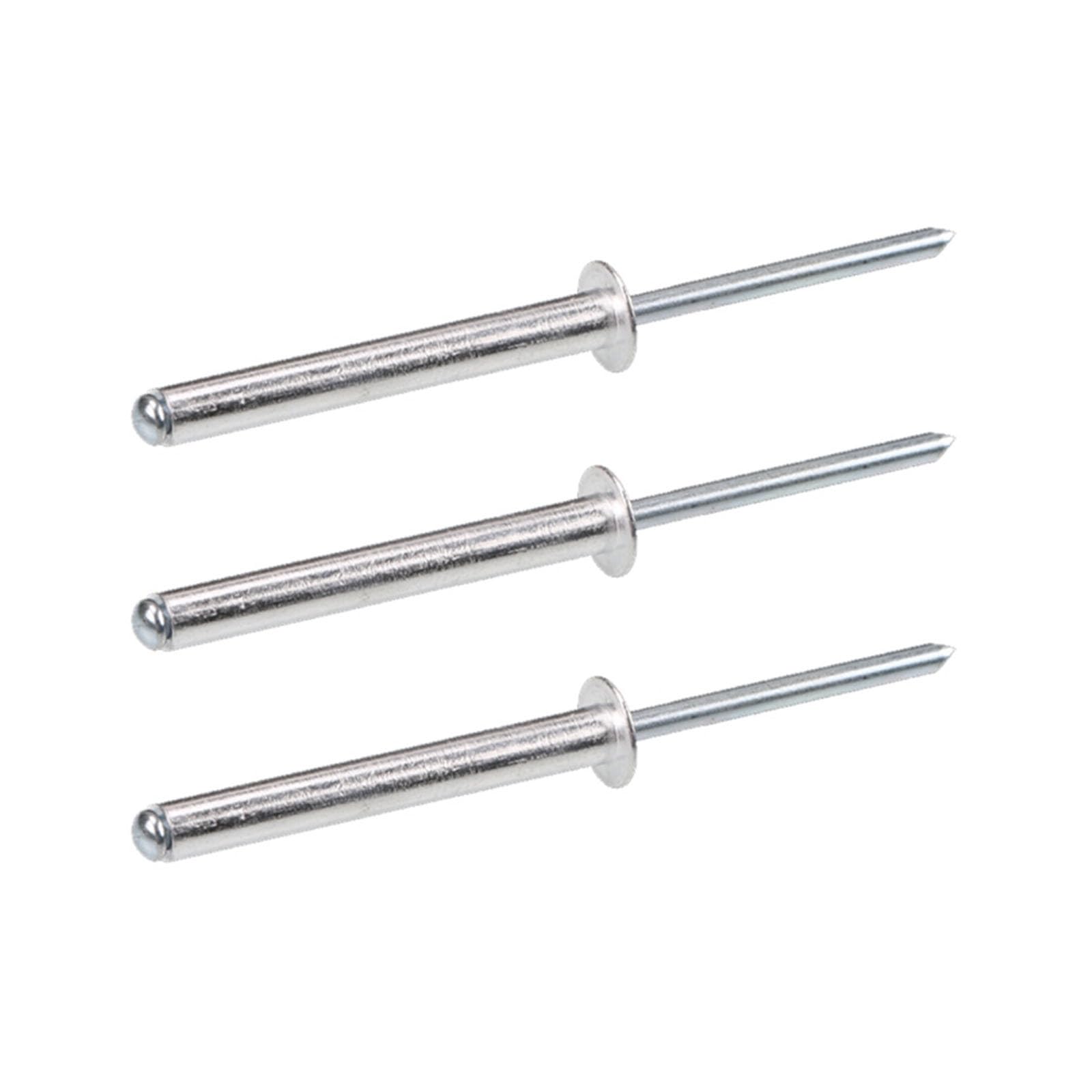 50 Stück Blindnieten Verlängerte 5X70mm, Aluminiumkappe Eisenkern Popnieten