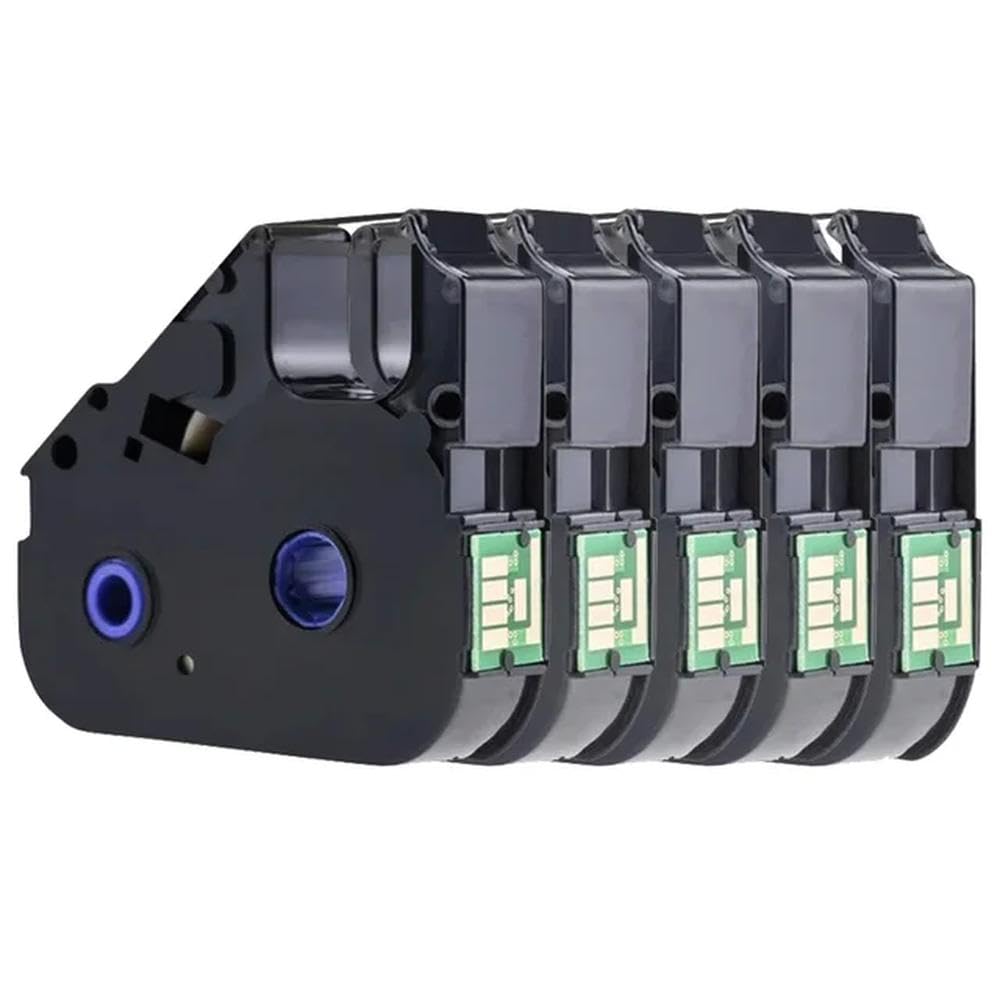 Cinta de Tinta para Máquina de Escribir 5 Unidades MK-RS100B Compatible with Canon Cable ID Printer Mk1000 Mk1100 Mk2000 Mk1500 Mk2100 Mk2600 MK2500 M-1PRO