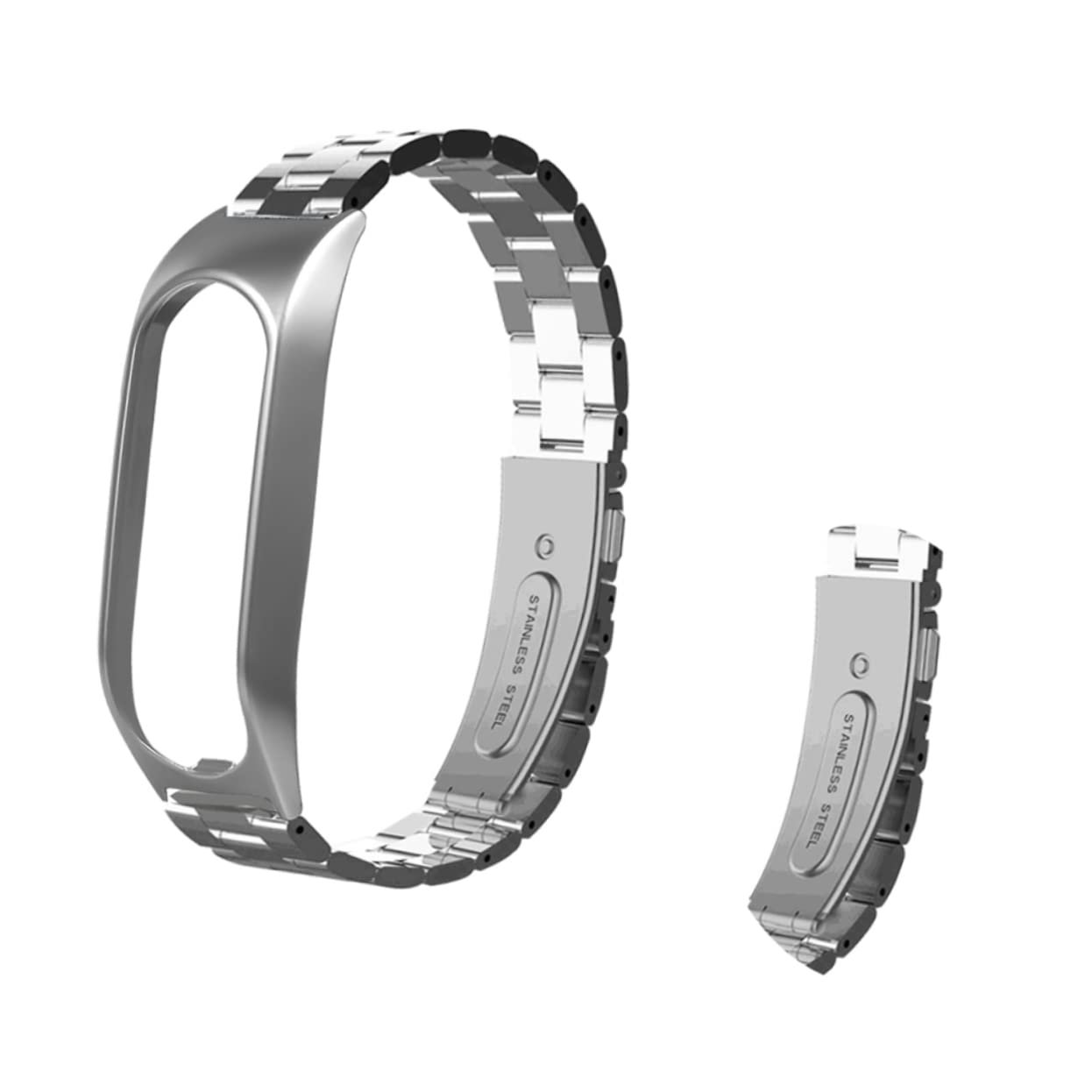 Gadpiparty 3 Uds Pulsera De Reloj Inteligente Correa De Metal Bandas De Metal Correas De Banda De Acero Pulsera Bandas De Cadena De Mano Correa De Reemplazo De a