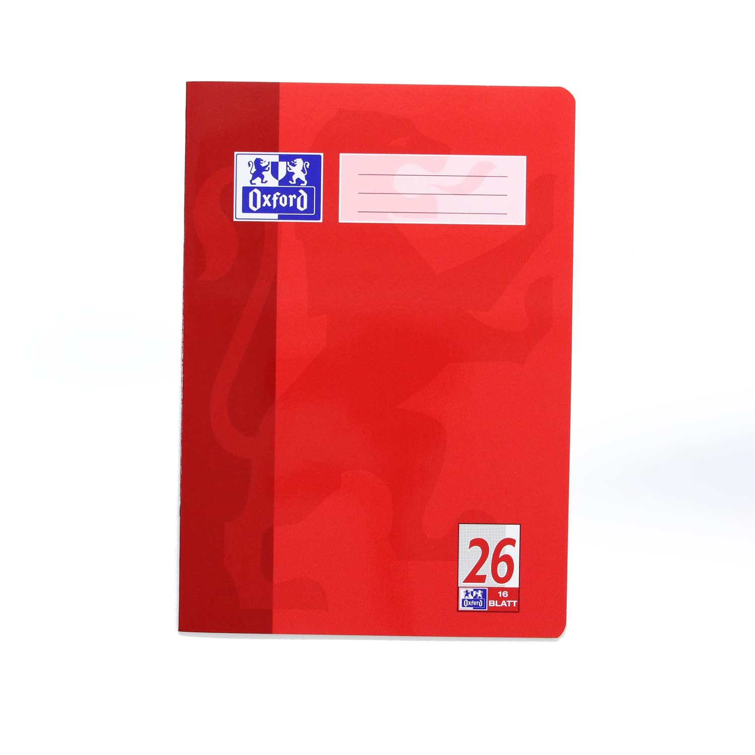 Oxford 100050400 School Exercise Book Ruling 26 - Squared with Margin Pack of 1 Pack of 1.