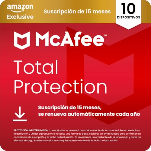 McAfee Total Protection para 10 Dispositivos 2026, 15...
