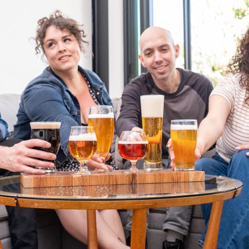 Image of Libbey Craft Brews Assorted Beer Glasses Set of 6, Versatile, Premium Beer Glass Set, Craft Beer Glasses for Pilsner, Stout, Lager, IPA & More