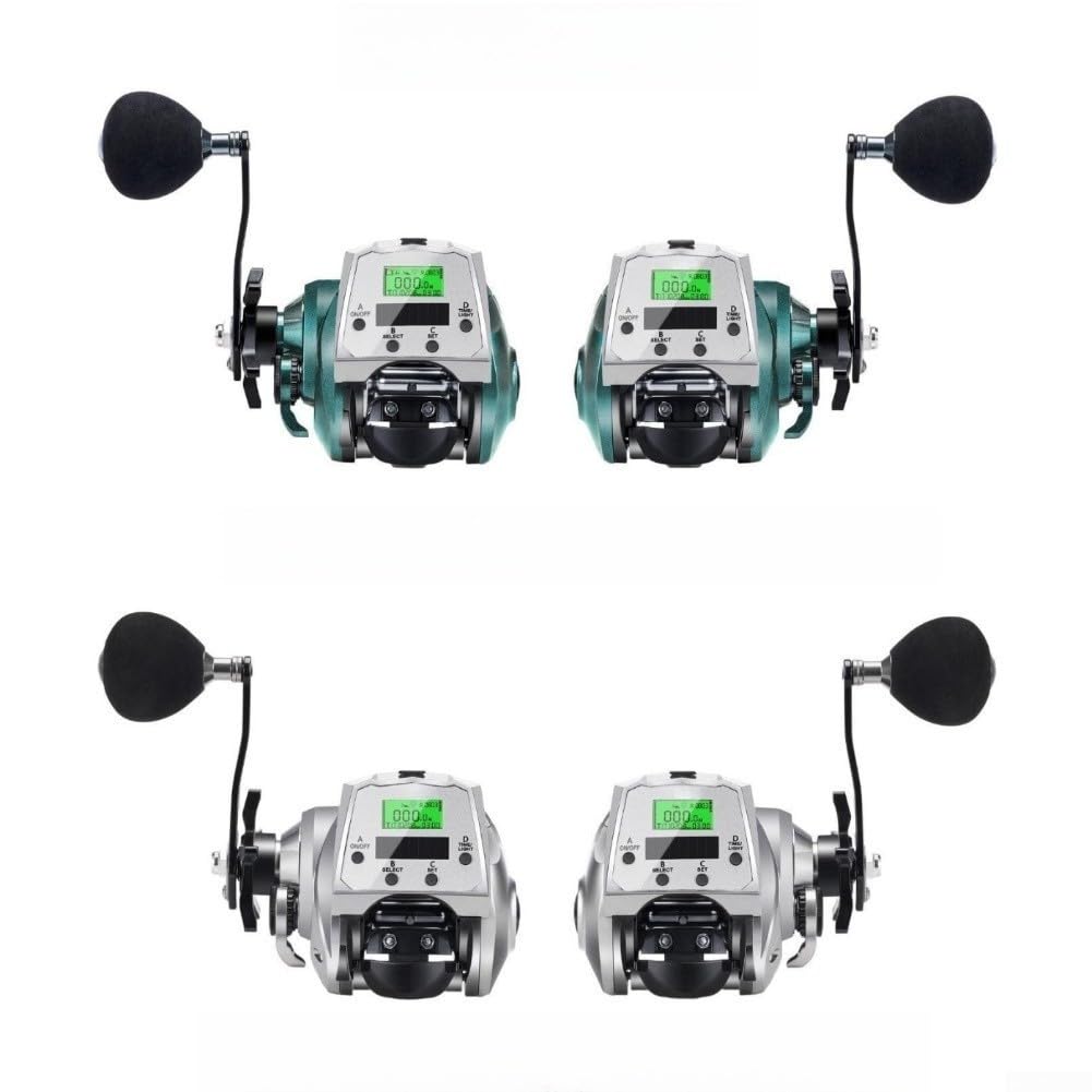 Cyfrowy kołowrotek wędkarski KX1200 panel ładowania słonecznego | opór 16 kg, korpus ze stopu aluminium, gotowy do głębokiego morza, przekładnie nierdzewne, wytrzymałe użytkowanie