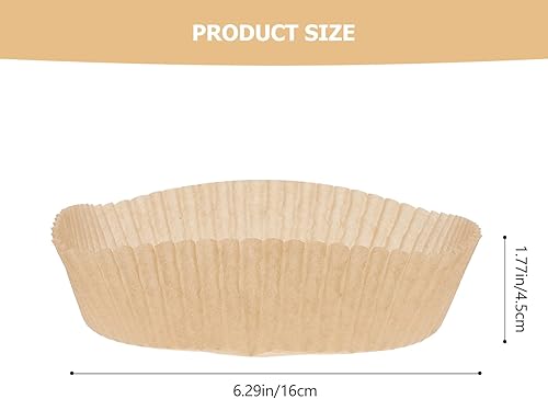 Miniatura 4 de LIFKOME 100 piezas de papel desechable para freidora de aire de 6.29 pulgadas, hojas de pergamino redondas a prueba de grasa y agua, antiadherentes,