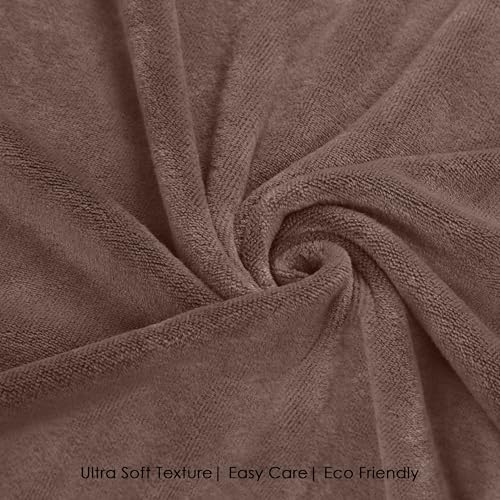 Image of HOUSSE Premium Hand Towel | Microfiber | Super Soft & Quick Dry | Home, Gym, Yoga, Fitness & Weight Lifting | Ultra Absorbent | 550GSM, 60x40cm [2-Pack] (Fossil)