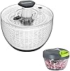 Mua Ourokhome Salad Spinner Lettuce Dryer, One-handed Easy Press Large Vegetable Dryer Salad Mixer With Comfortable And Retractable Pusher And Brake Button For Greens Herb Berry Fruits 63 Qt Black B0bty21dr3