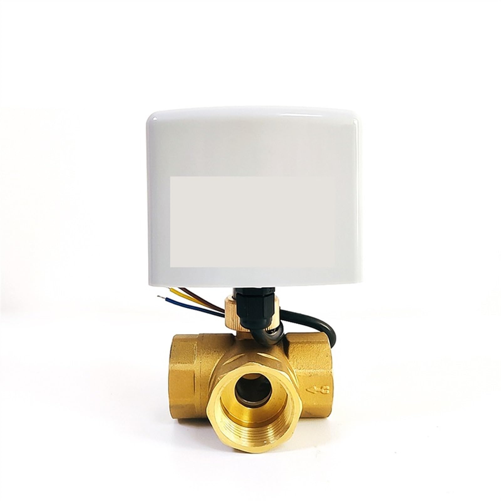 Válvula de control 1/2 "3/4" 1 "1-1/4" 1-1/2 "válvula de bola eléctrica de latón de tres cables dos controles de tres vías AC220 DC24V DC12V para un control preciso(DN32,220)
