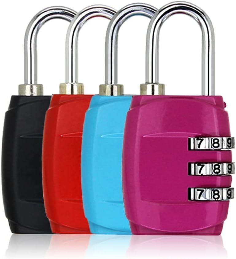 Combination Lock，Locker Lock，Locker code lock，Lock 3 Digit Password Lock Travel Luggage Combination Lock Small Padlock Drawer Lock Electronic Lock for Suitcase Baggage Gym Locker Locker Lock Padlocks(