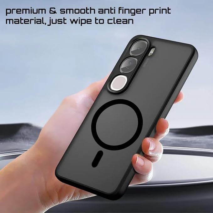 Image of Case for Vivo Y300 5G / V40 Lite, Matte PC Back + TPU Bumper Shockproof Phone Cover (Vivo Y300 5g)