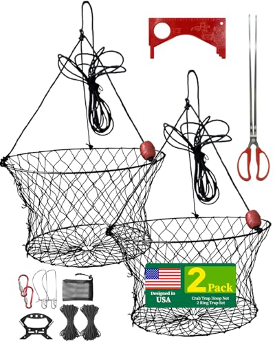 2Pack Crab Trap with Bait Clip, Gauge, 24