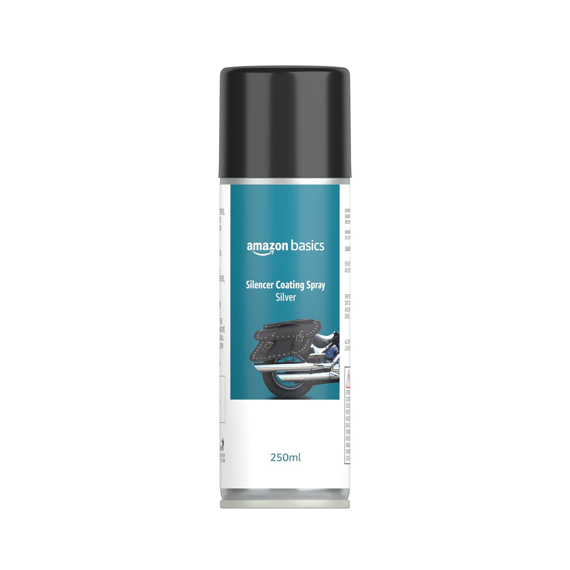 Amazon Basics Heat-Resistant Silencer Coating Spray for Silver Silencer | Rust-Proof | Friction Fighter | Easy Application (250ml)