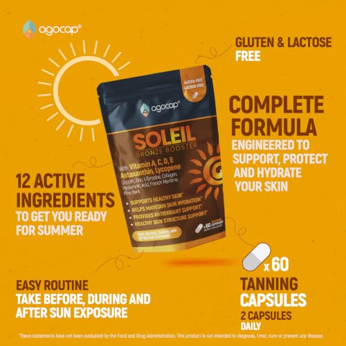 Agocap Soleil Tanning Supplement Capsules